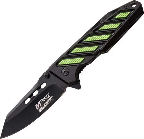 MTech Linerlock Black-Green A-O knives MTA900BG