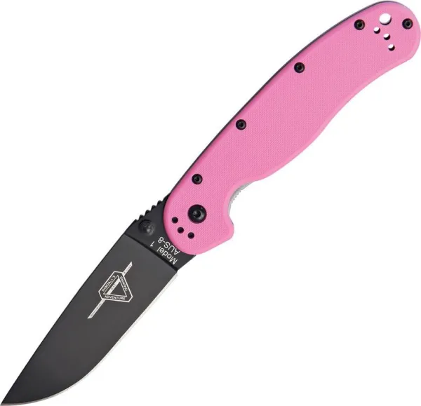 Ontario RAT I Folder Black Pink knives ON8866