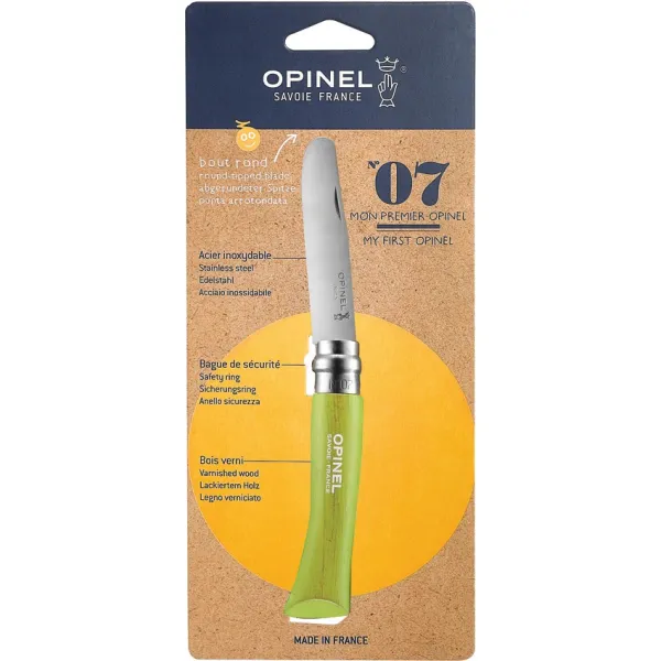 Opinel No 7 Safety Apple Green knives OP01700