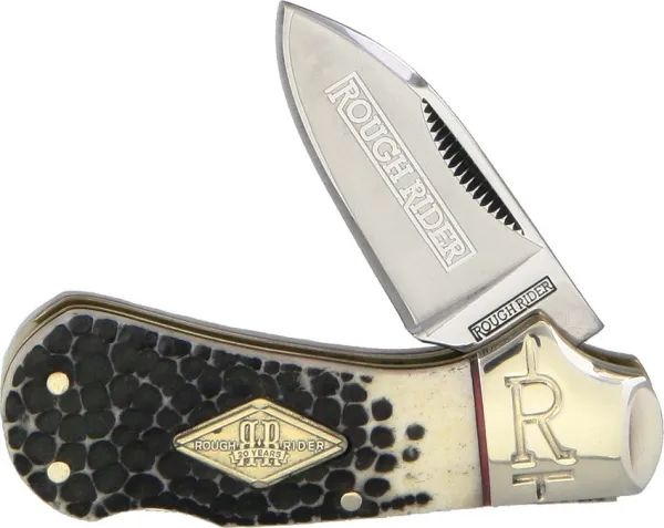 Rough Ryder Lockback Buckshot Bone knives RR1545