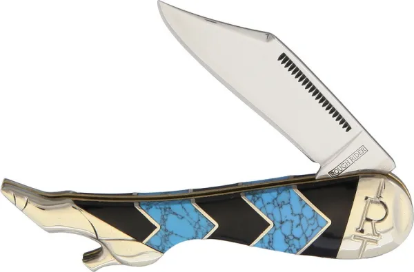 Rough Ryder Leg Knife Turquoise Peak knives RR1575
