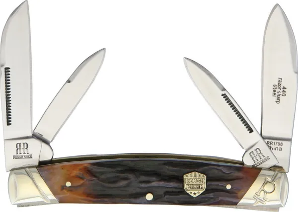 Rough Ryder Congress Brown Stag Bone knives RR1796