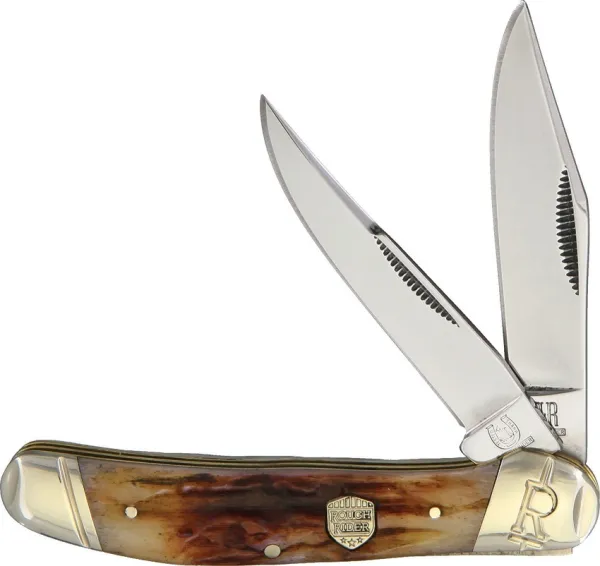Rough Ryder Copperhead Brown Stag Bone knives RR1807