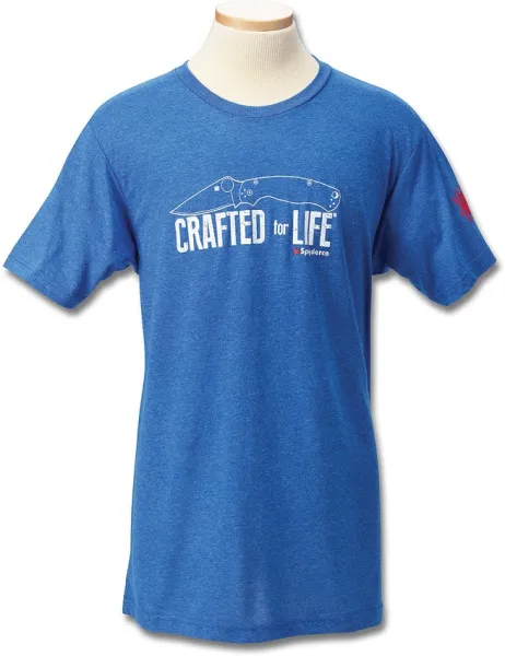 Spyderco Mens T-Shirt Craft For Life XL knives SCTSMCFLXL