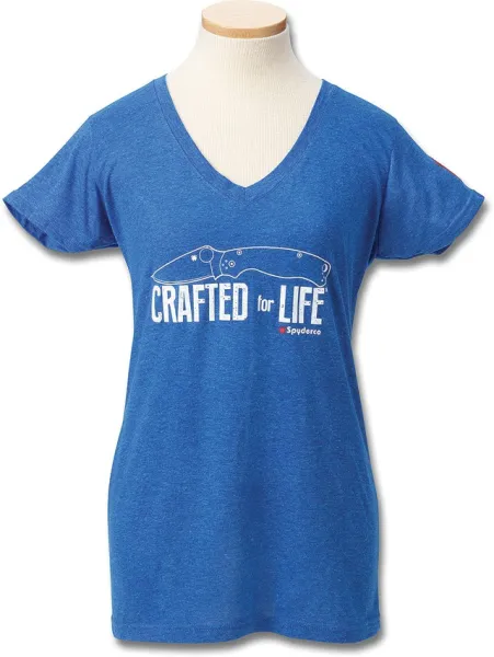Spyderco Womens T-Shirt Crafted XL knives SCTSWCFLXL