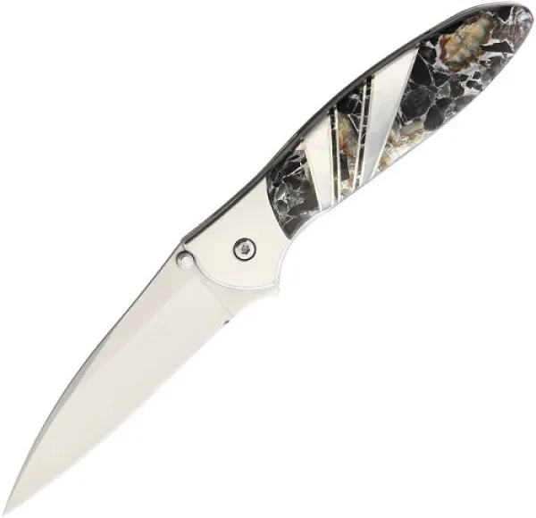 Santa Fe Stoneworks Kershaw Leek A-O Obsidian SF1660O