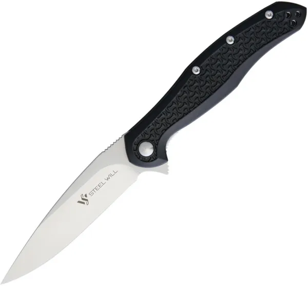 Steel Will Intrigue Mini Linerlock Black SMGF45M11