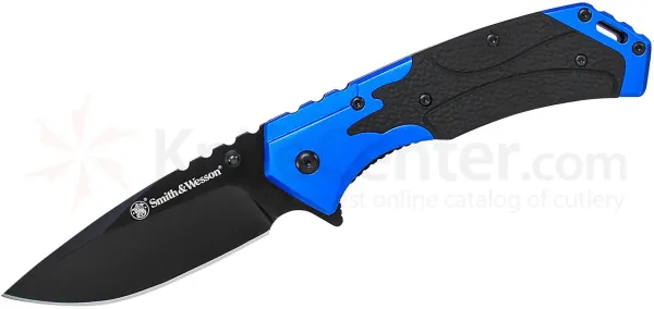 Smith & Wesson Blue Linerlock SW605BL