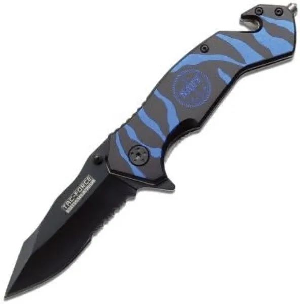  Zebra Stripe Rescue Linerlock TF714BBL
