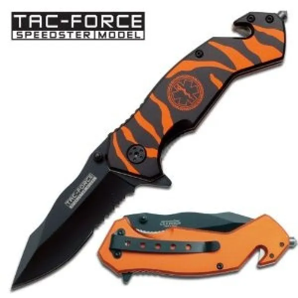  Zebra Stripe Rescue Linerlock TF714BOR