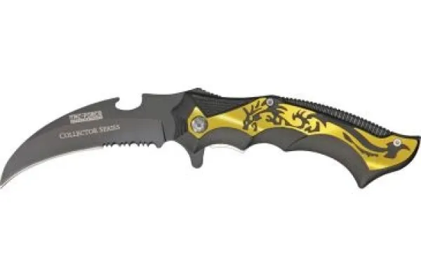  Hawkbill Linerlock A-O Gold TF718GDR