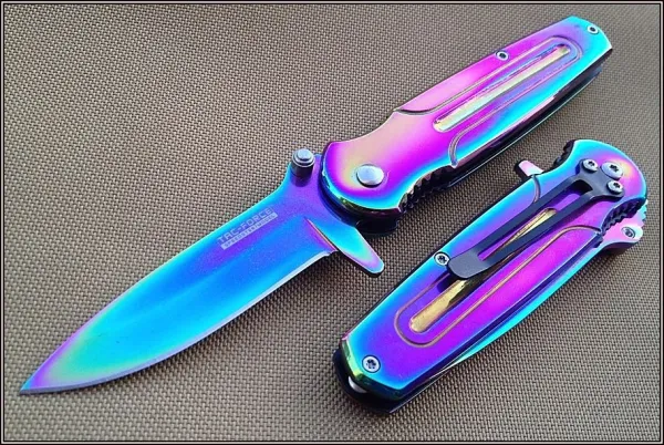 Tac Force Linerlock A-O Rainbow TF843