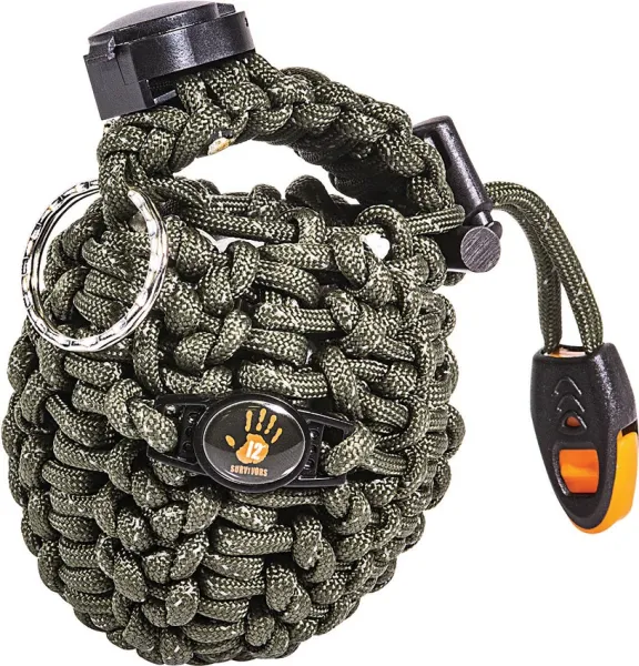 12 Survivors Paracord Survival Orb TWS24003