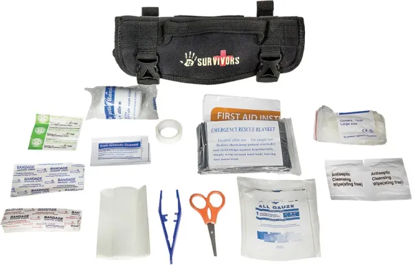 12 Survivors Mini First Aid Rollup Kit TWS42002B