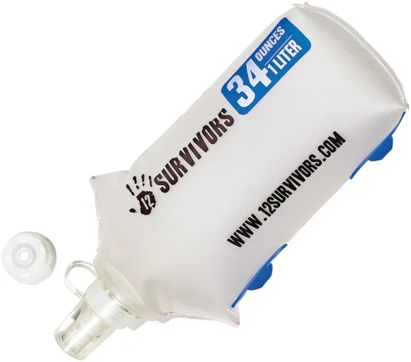 12 Survivors Collapsible Water Bottle 1L TWS76006