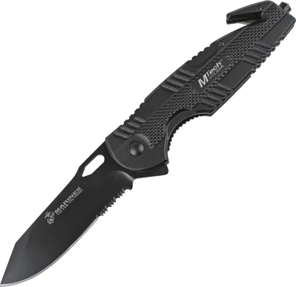 USMC Extractor Rescue Linerlock A-O knives USMA1031BS