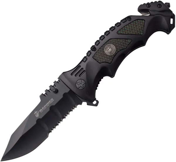 USMC USMC Linerlock A-O Green knives USMA1048BG