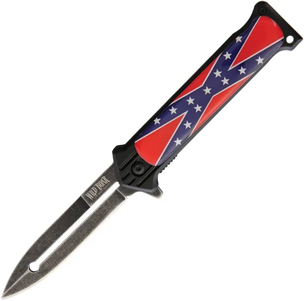 Wild Boar Confederate Flag Linerlock A-O WB1017