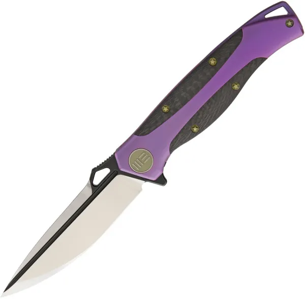 We Knife Co Ltd Model 606 Framelock Purple CF WE606CFD