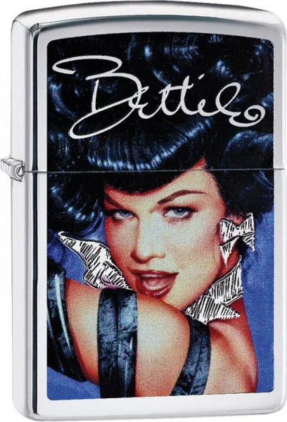 Zippo Bettie Page lights ZO01430