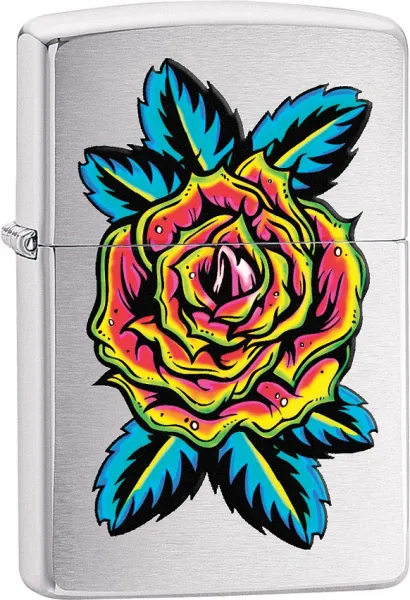 Zippo Flower Tattoo lights ZO11987