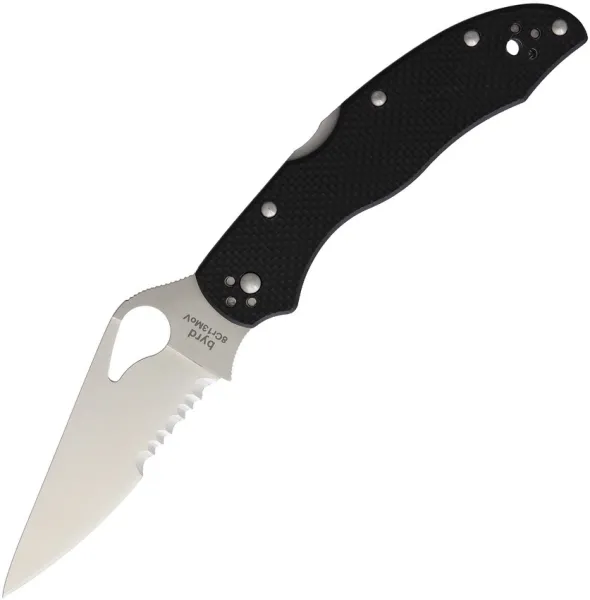 Spyderco Harrier 2-black G10-plain Edge knives BY01GP2