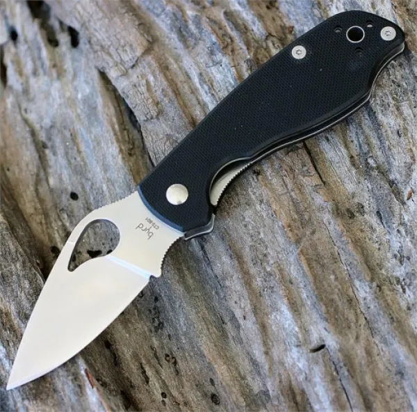 Spyderco Crow 2-g-10 Blk-plain knives BY09GP2