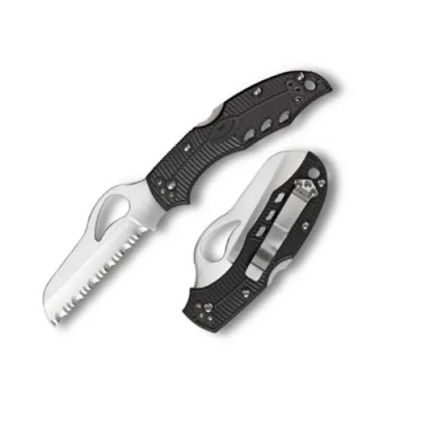 Spyderco Meadowlark 2 Rescue Black- Spyderedge SPBY19SBK2
