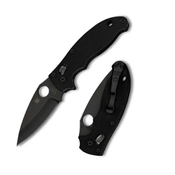 Spyderco Manix 2 Blk - Blk G-10 Combo knives C101GPSBBK2
