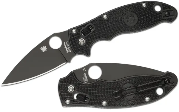 Spyderco Manix 2-blk Hndl-blk Blade-pln knives C101PBBK2