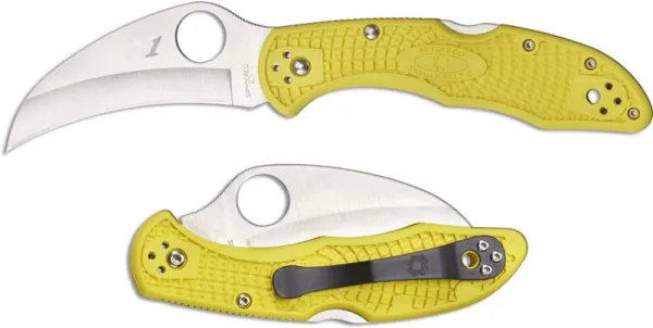 Spyderco Tasman Salt 2-yellow knives C106PYL2