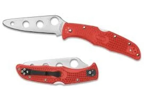Spyderco Endura 4 Trainer-red Handle knives C10TR