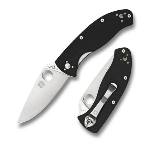 Spyderco Tenacious Blk G-10 -plain Edge knives C122GBBKP