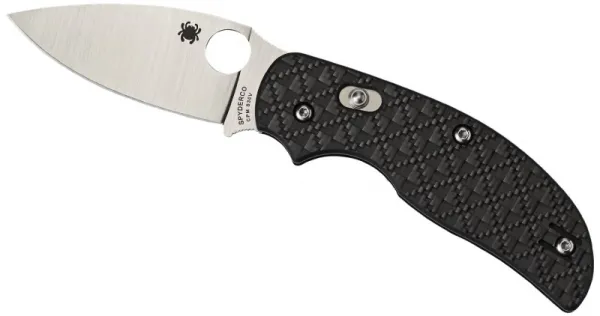 Spyderco Sage 3 Alzheimers--carbon Fiber Handle-bolt Action Lock-plain Edge knives C123CFBAP