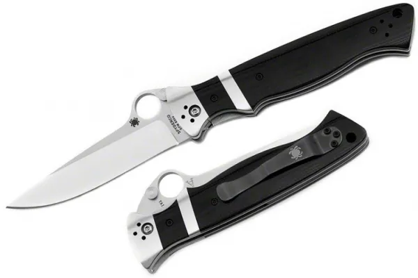 Spyderco Vallotton Sub-hilt-blk G-10 knives C149GP