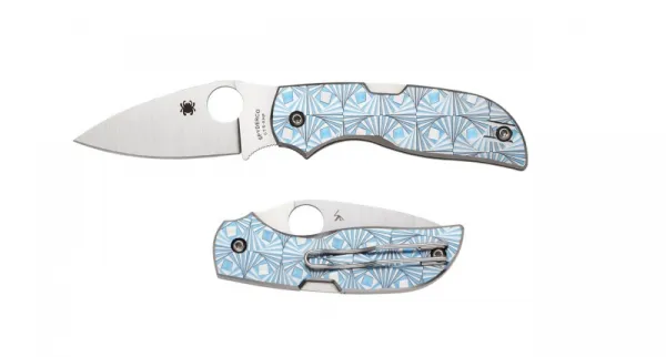 Spyderco Chaparral-blue Titanium Ctsxhp knives C152STIBLP