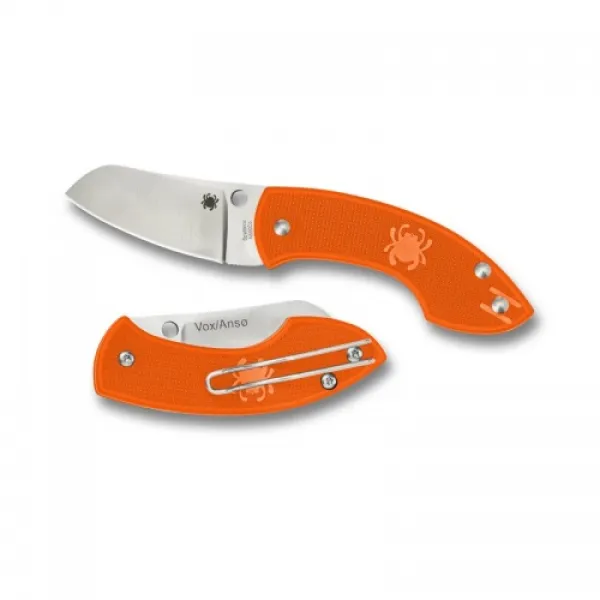 Spyderco Pingo--Orange FRN Handle-Plain Edge SPC163POR