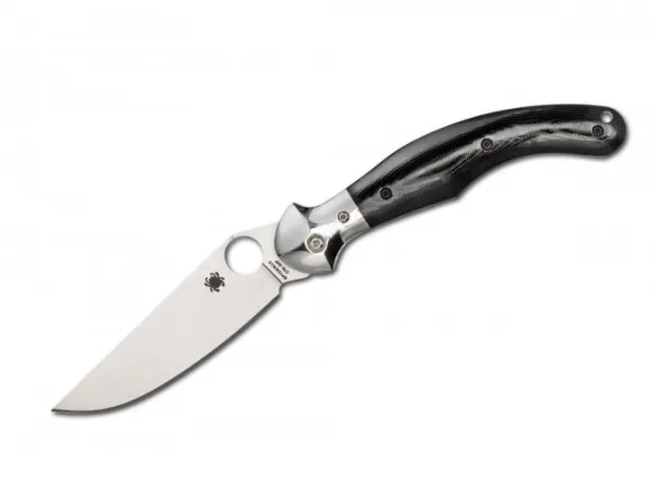 Spyderco Hungarian Folder--Black G-10 Handle-XHP-Plain Edge Closeout SPC173GP