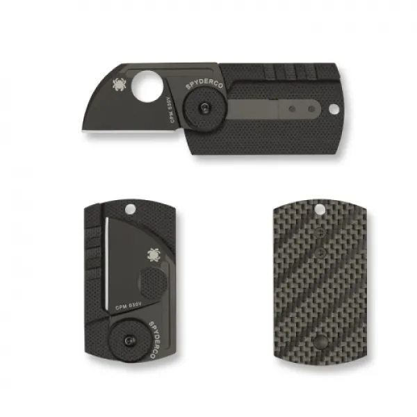 Spyderco C188CFBBKP Dogtag Knife