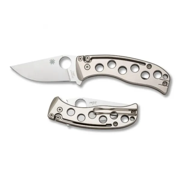 Spyderco Pits Folder--Titanium Handle Only 9 Left SPC192TIP