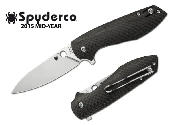 Spyderco Positron Carbon Fiber Plain C195CFP