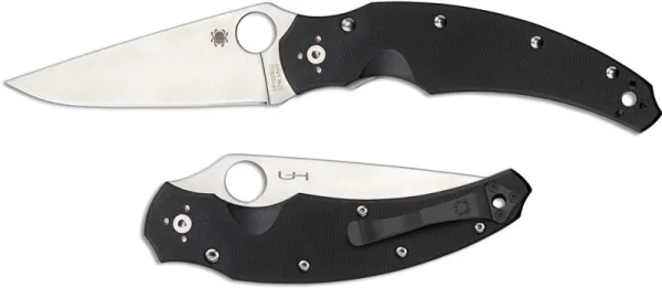 Spyderco Opus-g-10 Black-plain Edge knives C218GP