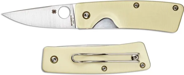 Spyderco C221GPWH Lil Nilakka White-G-10 Ivory