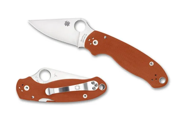 Spyderco Para 3-orng-cpm Rex 45-sprint knives C223GPBORE