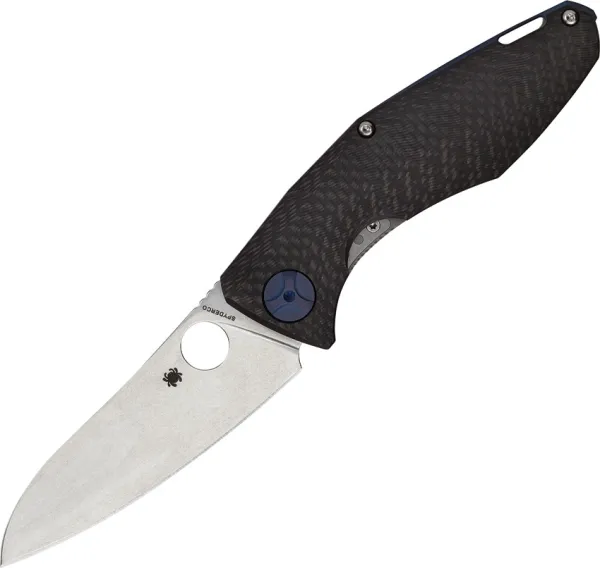 Spyderco Drunken-cf-titanium-cpm S90v knives C235CFTIP