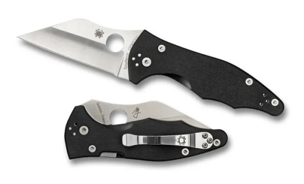 Spyderco Yojimbo 2-black G-10-plain knives C85GP2