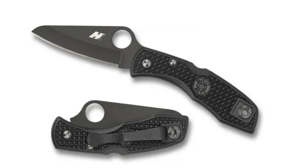 Spyderco Salt I--Lightweight Black Handle-Black Blade-H1-Plain Edge SPC88PBBK