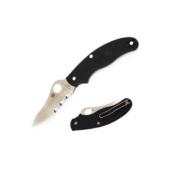 Spyderco Uk Pen Frn Drop Pt Blk- Pln-se knives C94PSBK3
