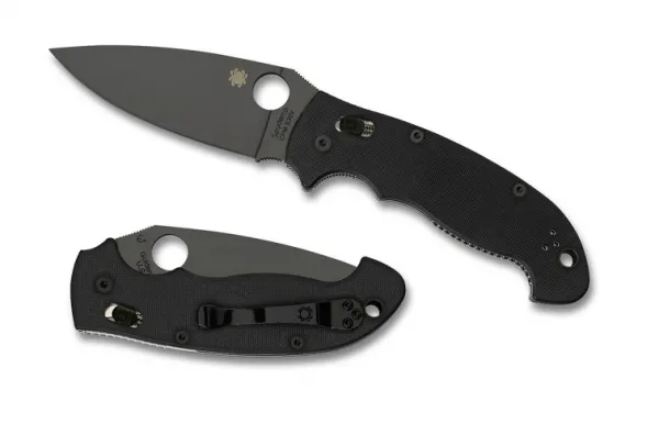 Spyderco Manix2 Xl-blk Hndl & Blade-pln knives C95GPBBK2