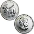 2012 Canadian Silver Moose 1 oz Coin .9999 Fine